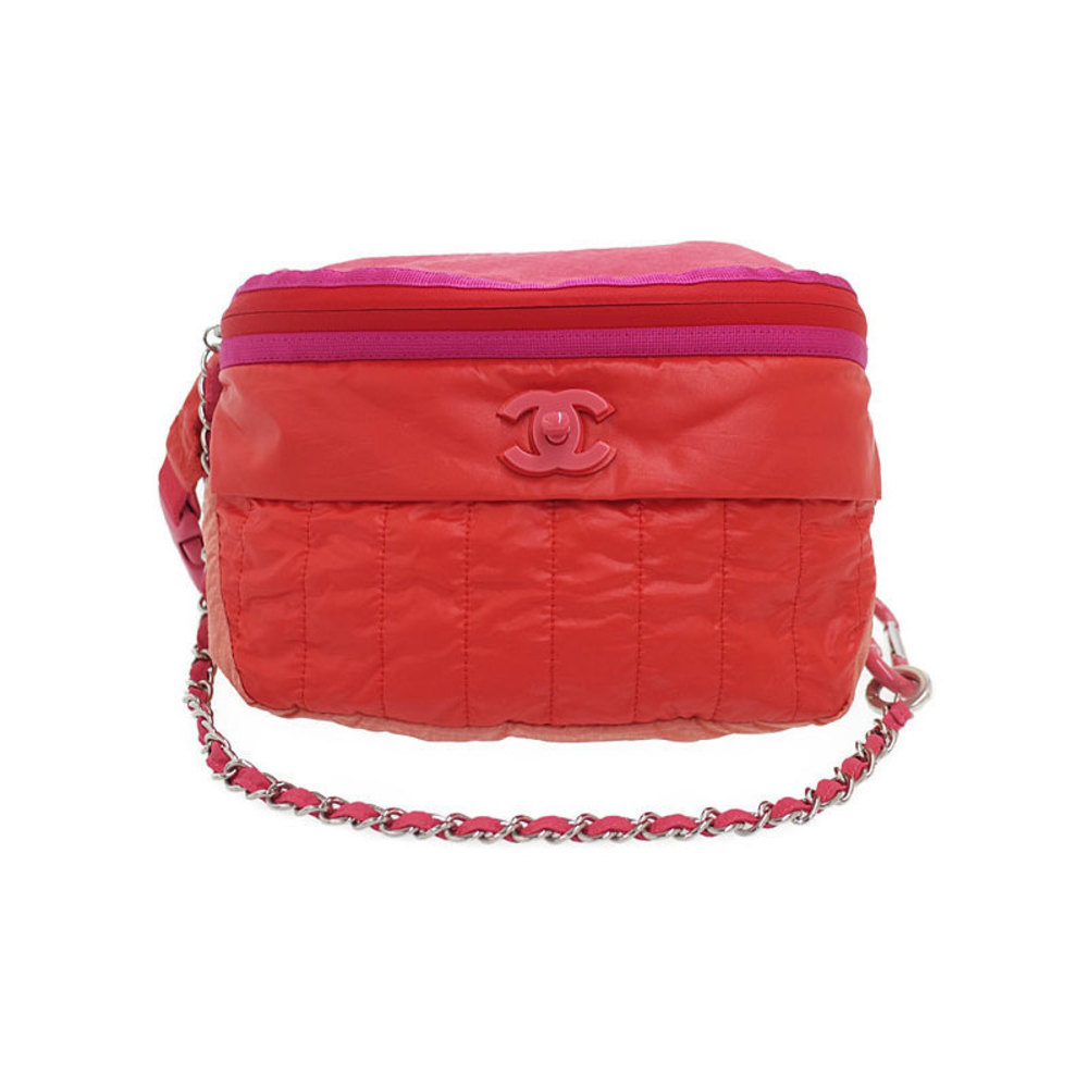 Chanel Coco Mark Nylon Waist Pouch Body Bag